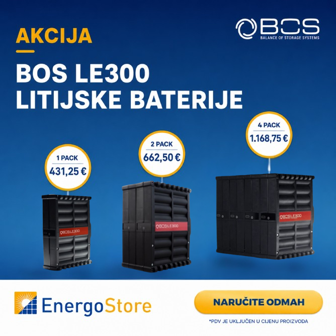 5 kWp OFF GRID KOMPLET akcija bos litijske baterije