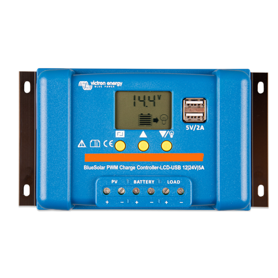 Blue Solar PWM Charge Controller duo lcd usb
