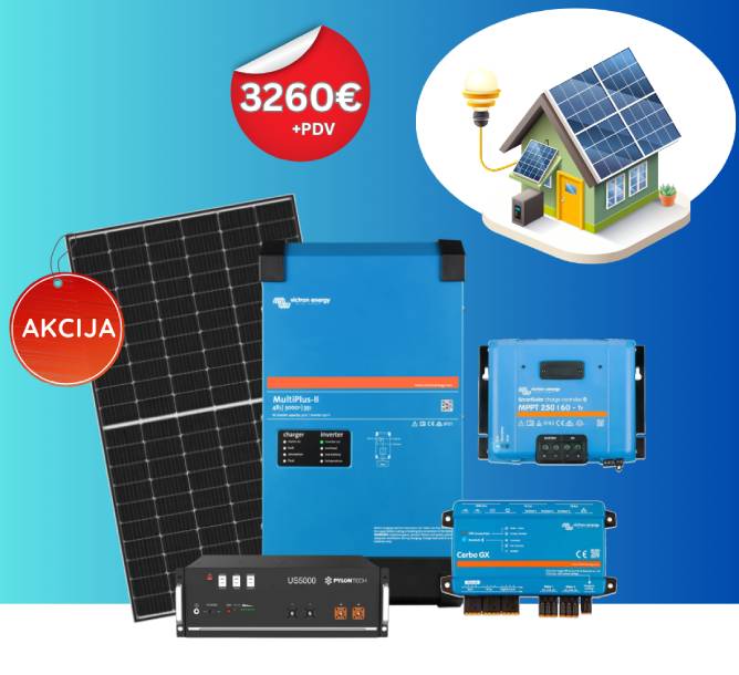 5kw off grid sistem akcija komplet